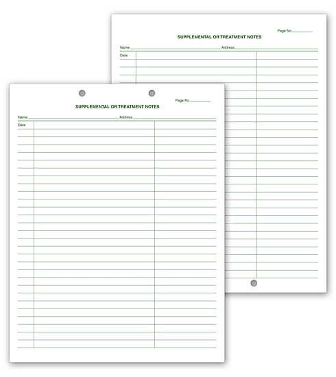 Supplemental & Treatment Notes, Two Hole Punch 2