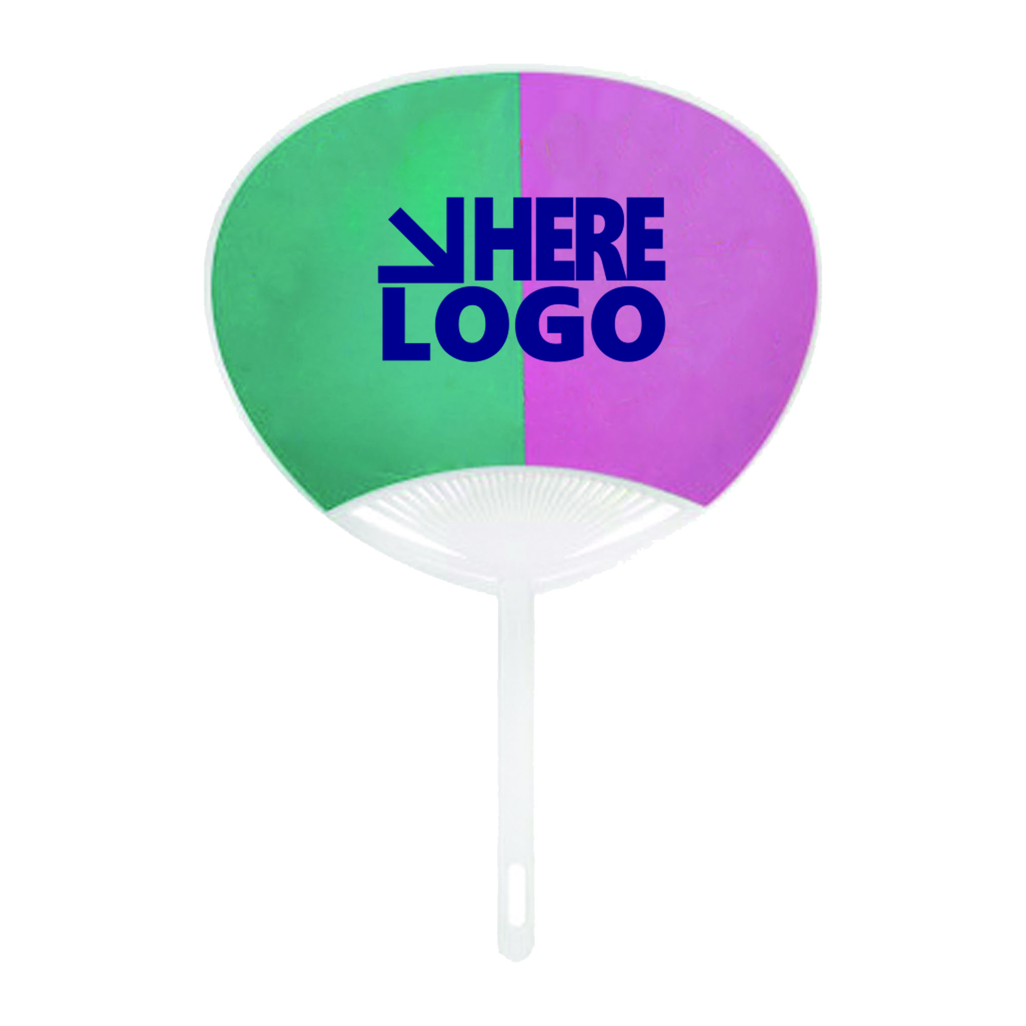 Practical Plastic Advertising Hand Fan Full Color 4