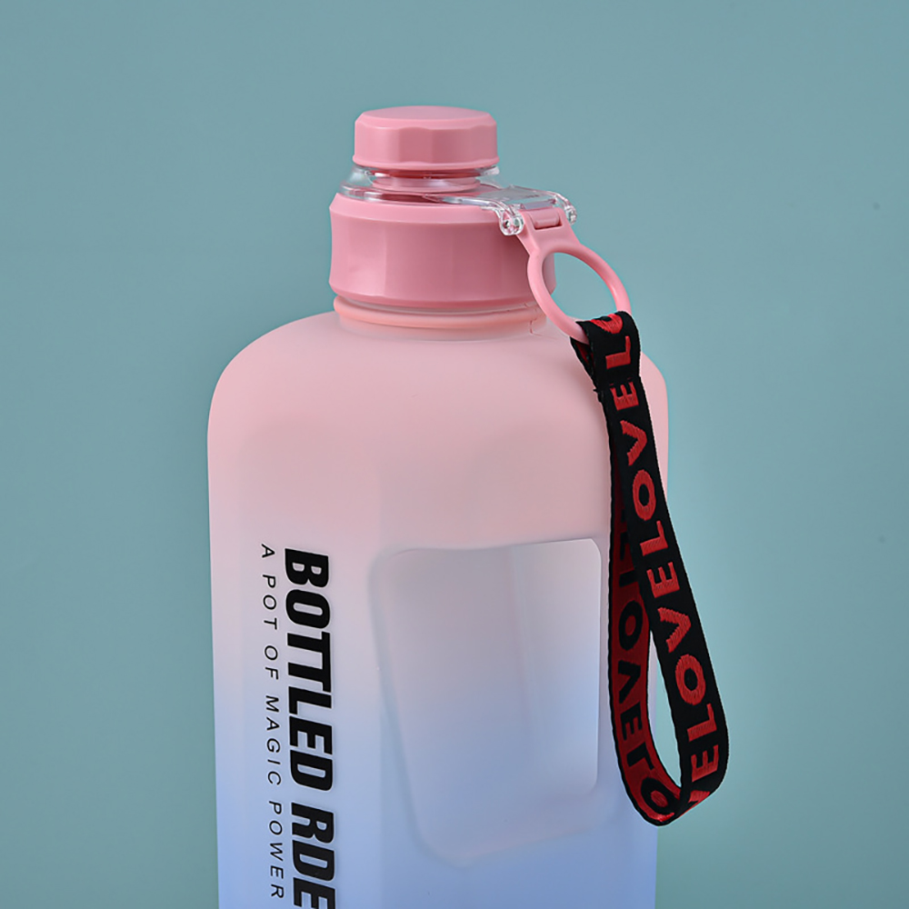 2.2L Large Frosted Sports Water Bottle 3