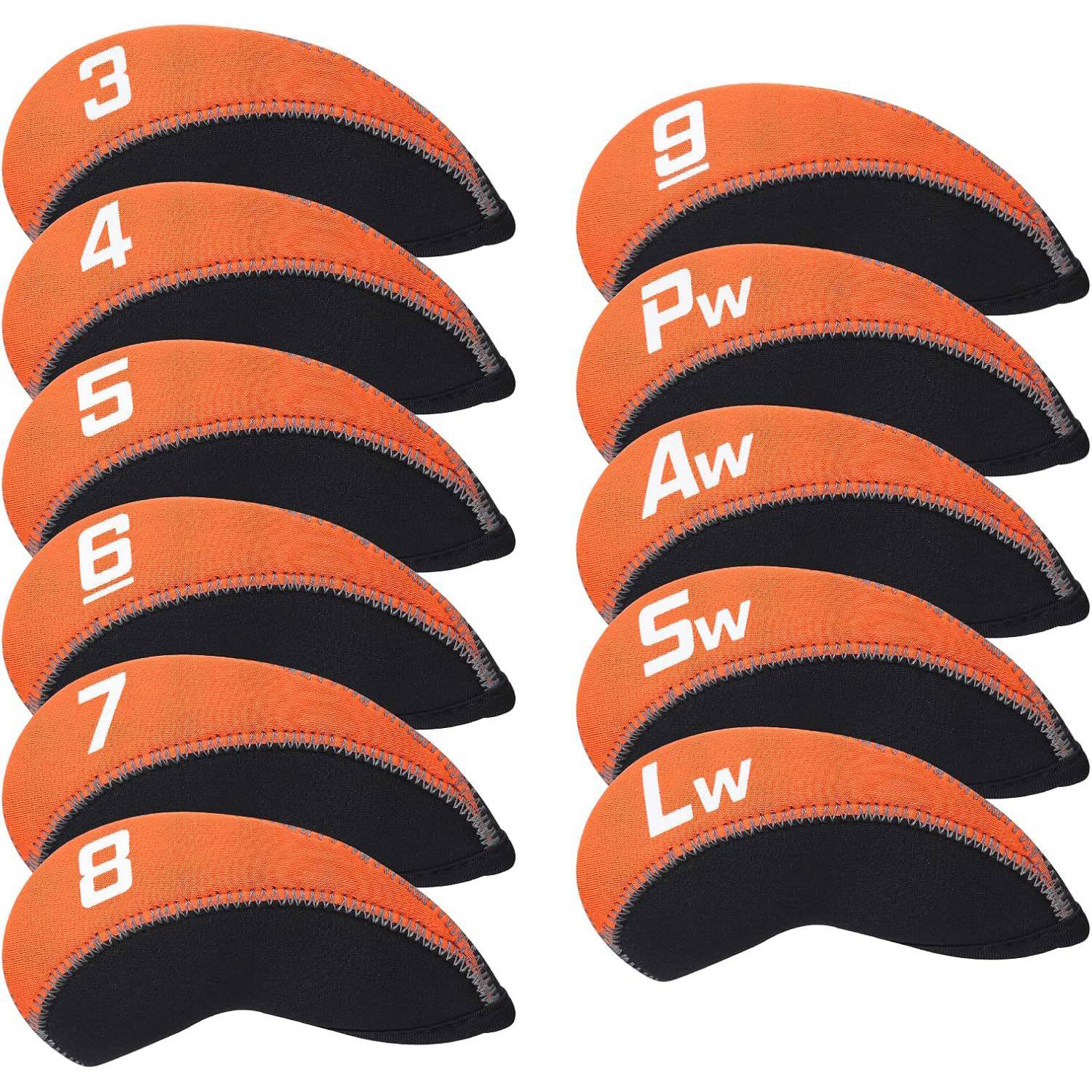 11PCS Custom Neoprene Golf Club Headcover 16