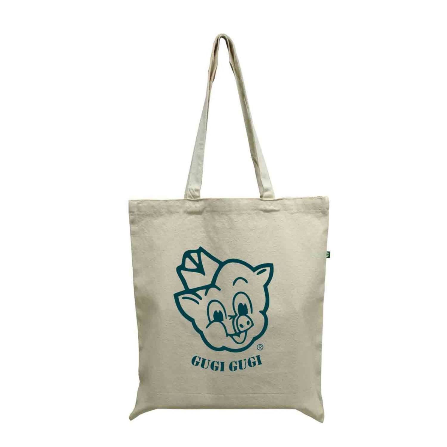 12 oz Recycled Sturdy Heather Cotton Canvas Tote Bag 15"W x 16"H 4