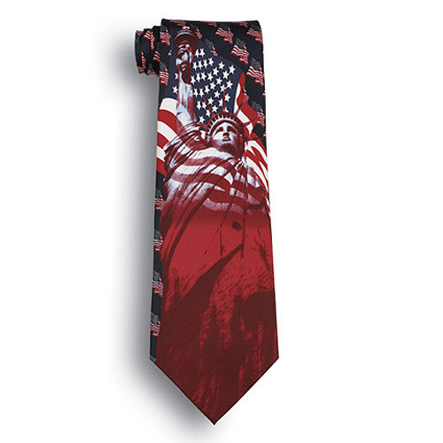 Liberty & Justice Patriotic Novelty Tie 1