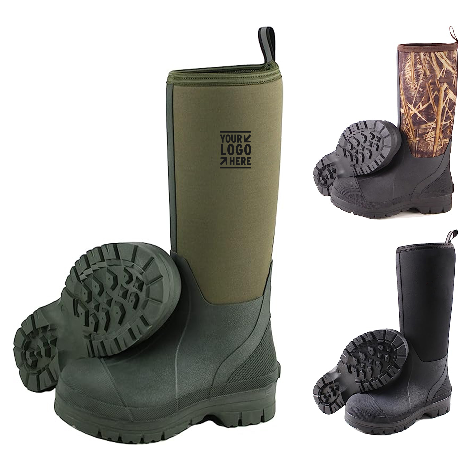 7 mm Neoprene Insulated Rain Boots with Steel Shank 2