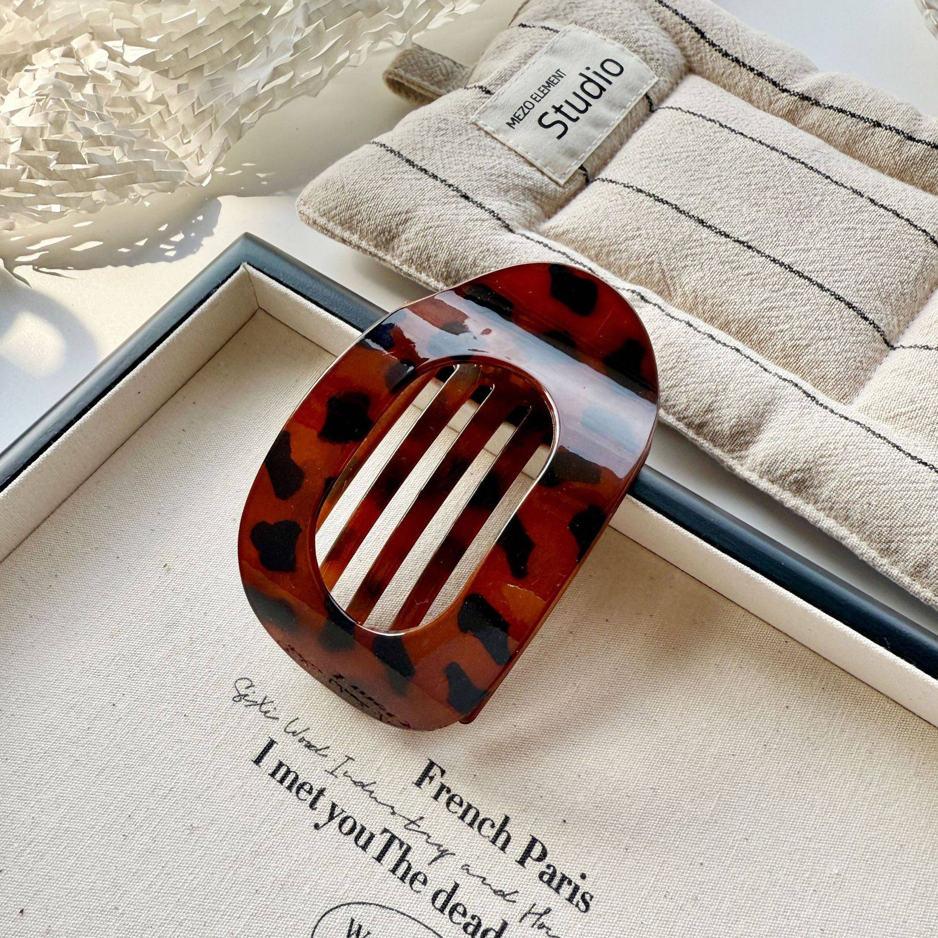 Oval Flat Hair Clips 5