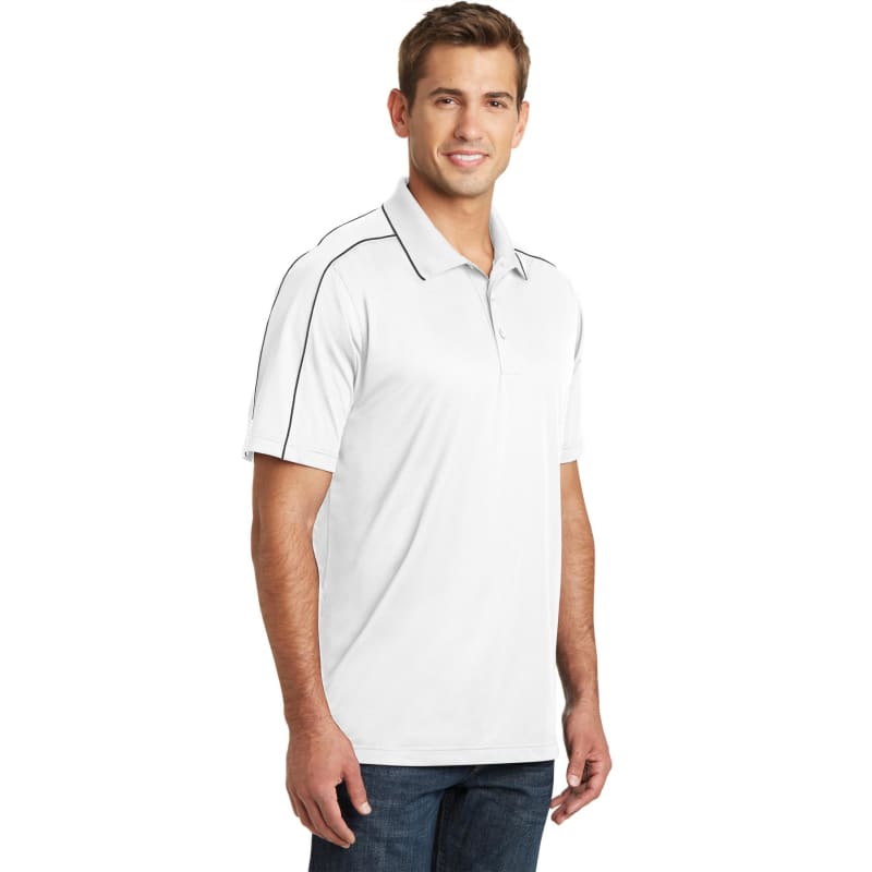 Sport-Tek Micropique Sport-Wick Piped Polo. 22