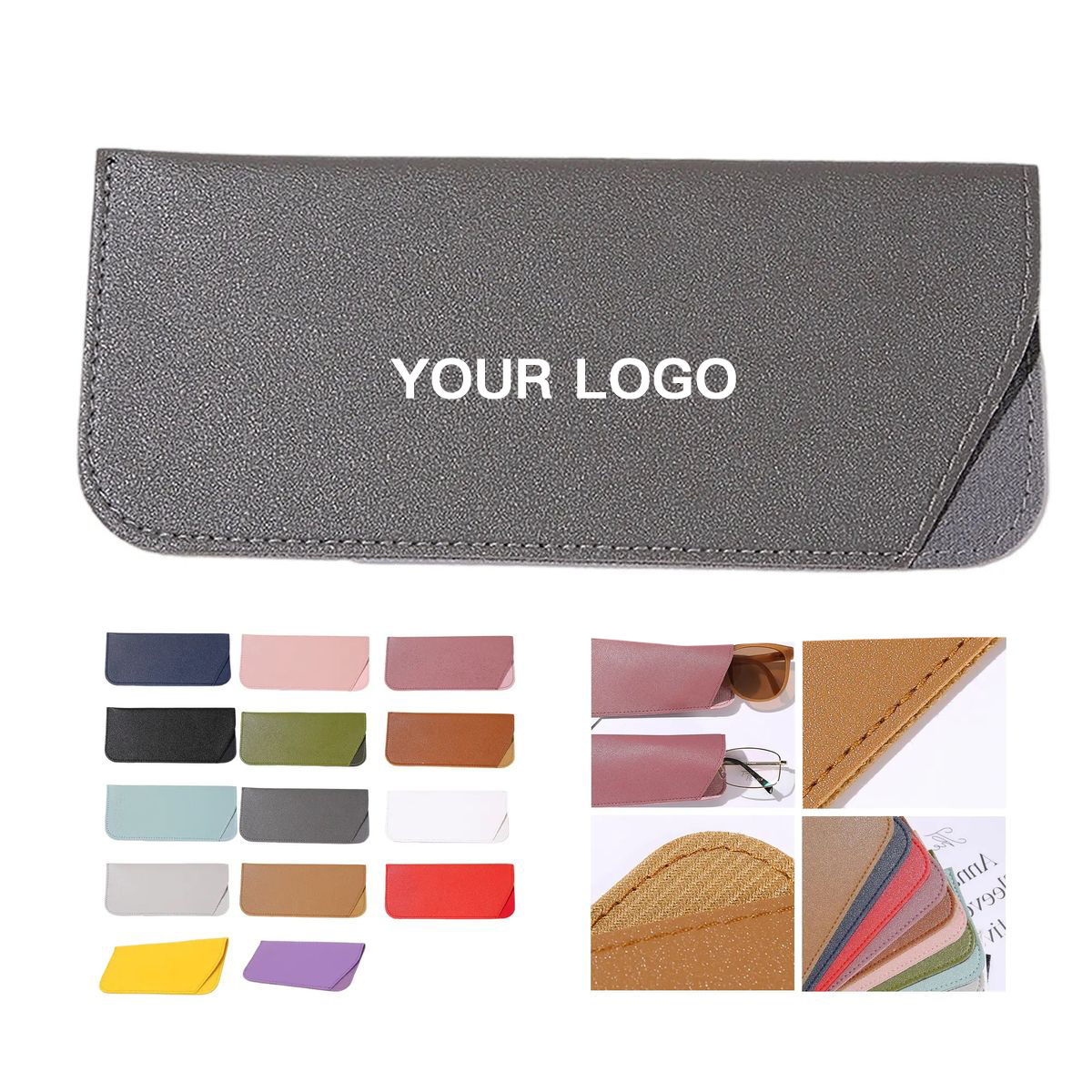 Soft Leather Sunglass Case with Protective Design 16