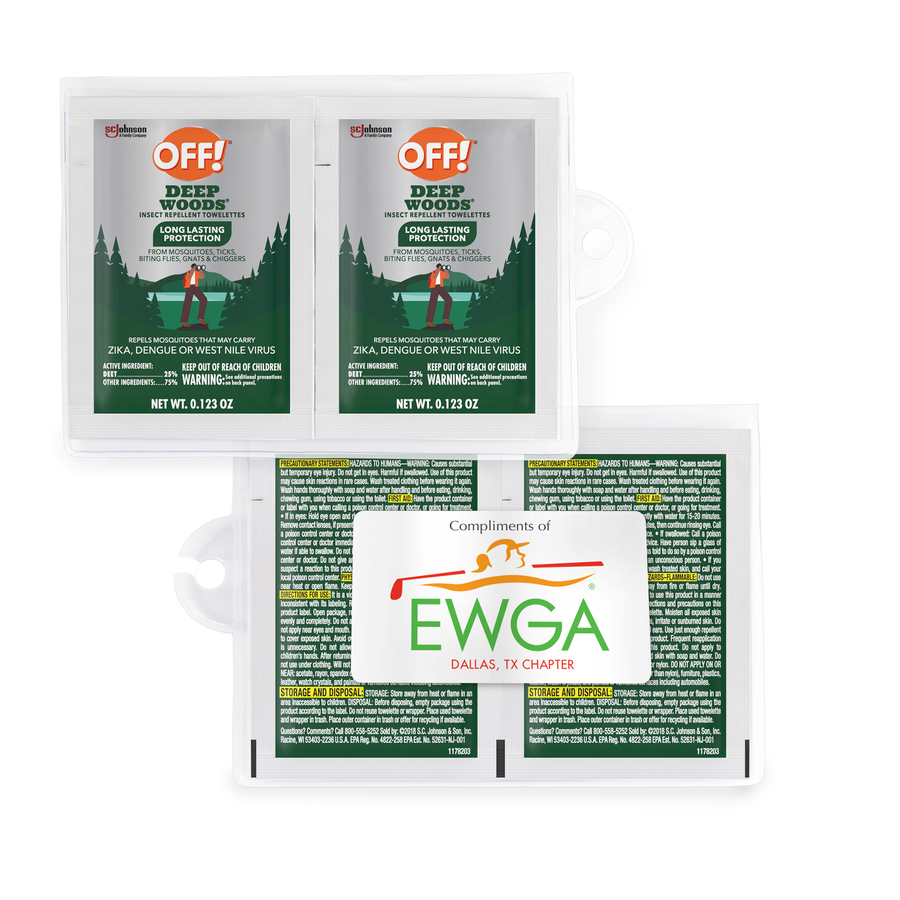 GoPac with OFF!® Deep Woods® Insect Repellent - 2 Pack