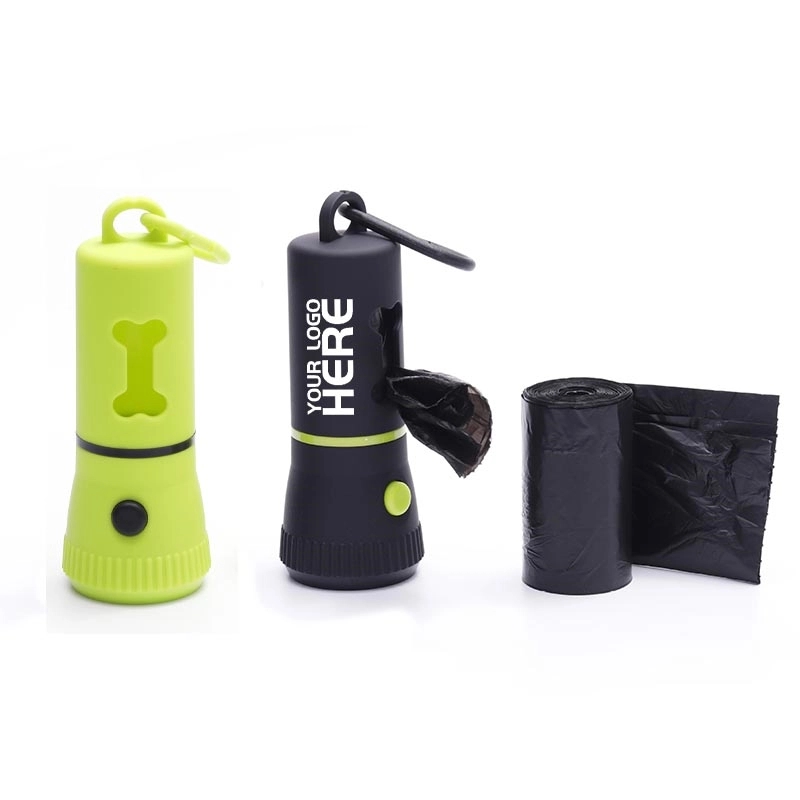 Pet Poop Bags Holder Dispenser with LED Flashlight 1