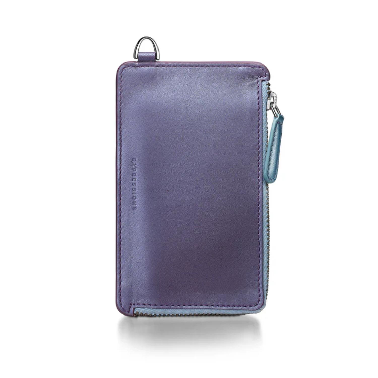 SHEAFFER® Executive Gift Set VFM 9430 Blue and Purple Pearlised Gradient Ballpoint Pen with Genuine Leather Card Case 2