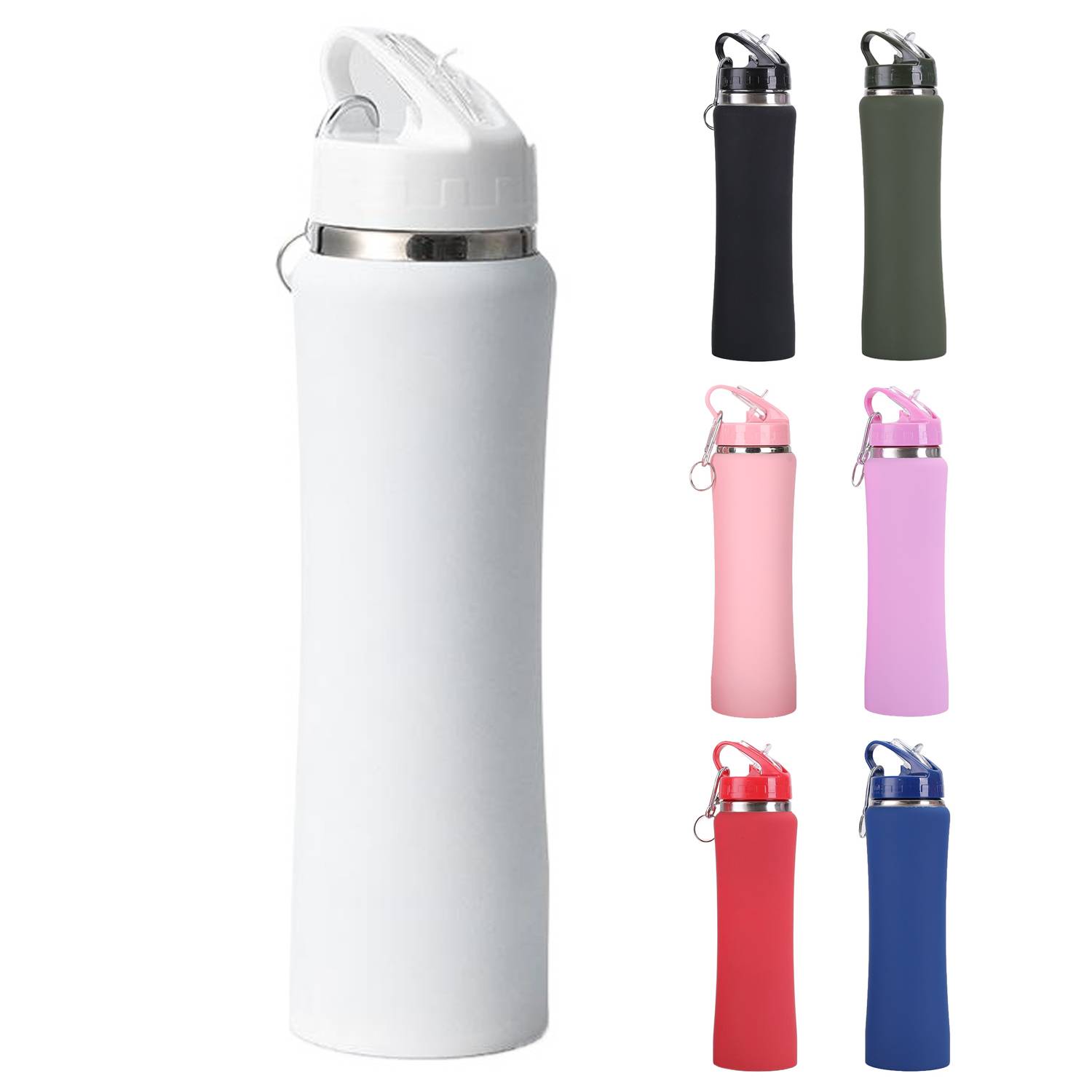 21oz Stainless Steel Vacuum Insulated Travel Bottle, custom water bottle with logo imprint 5