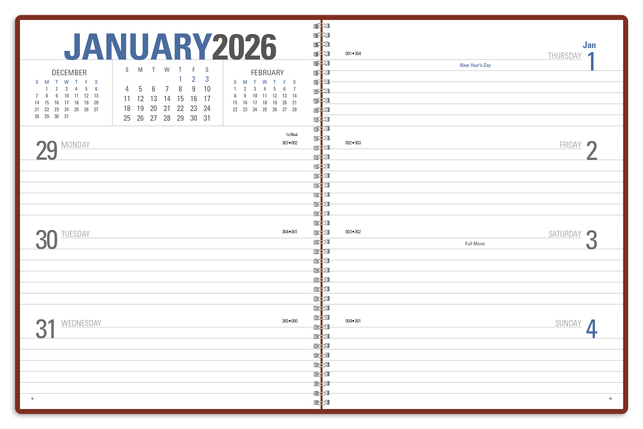 Triumph® Calendars Classic Weekly Planner 80