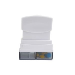 Ergonomic Hand Press Pill Case With Built In Cutter And Splitter 1