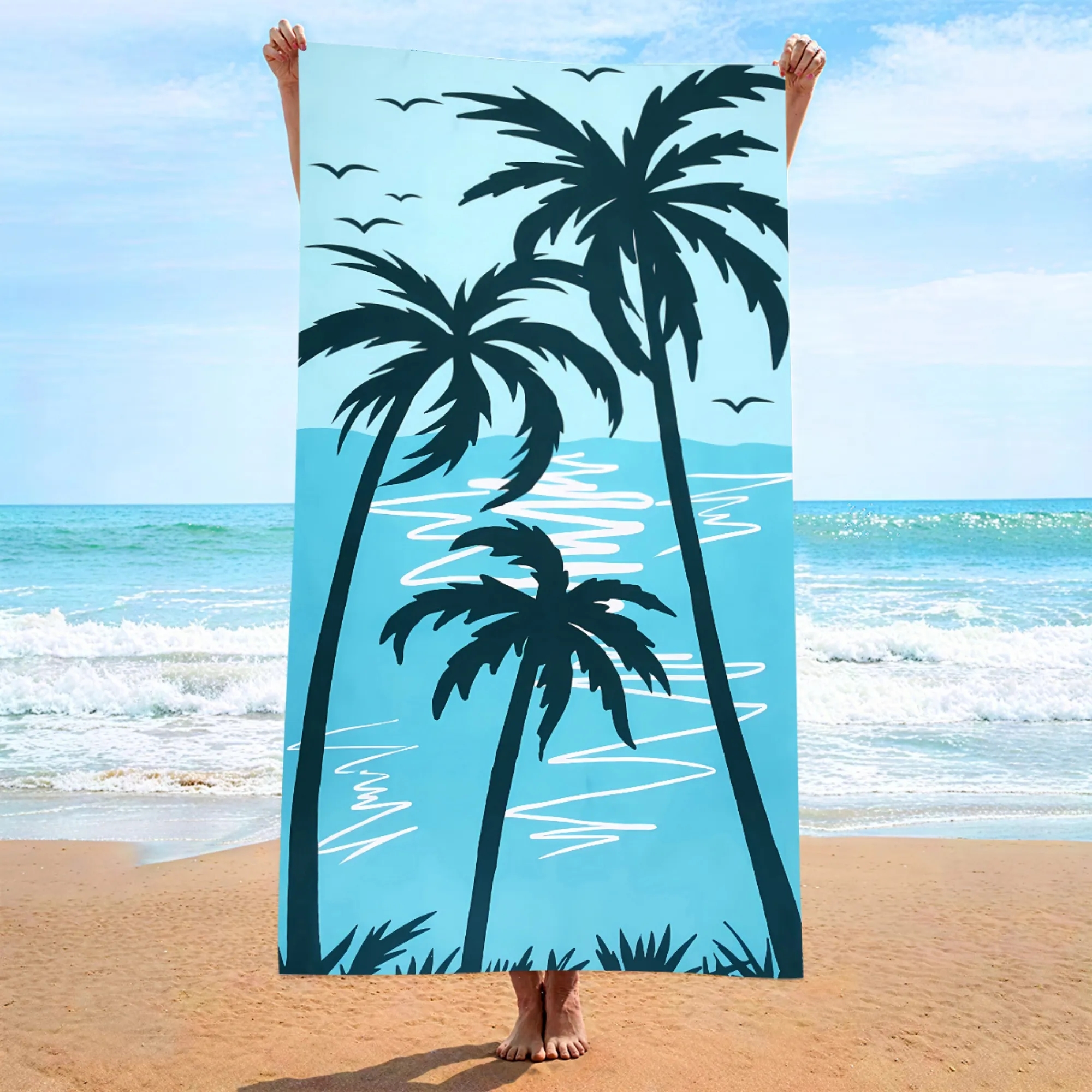 Microfiber printed beach towel 1