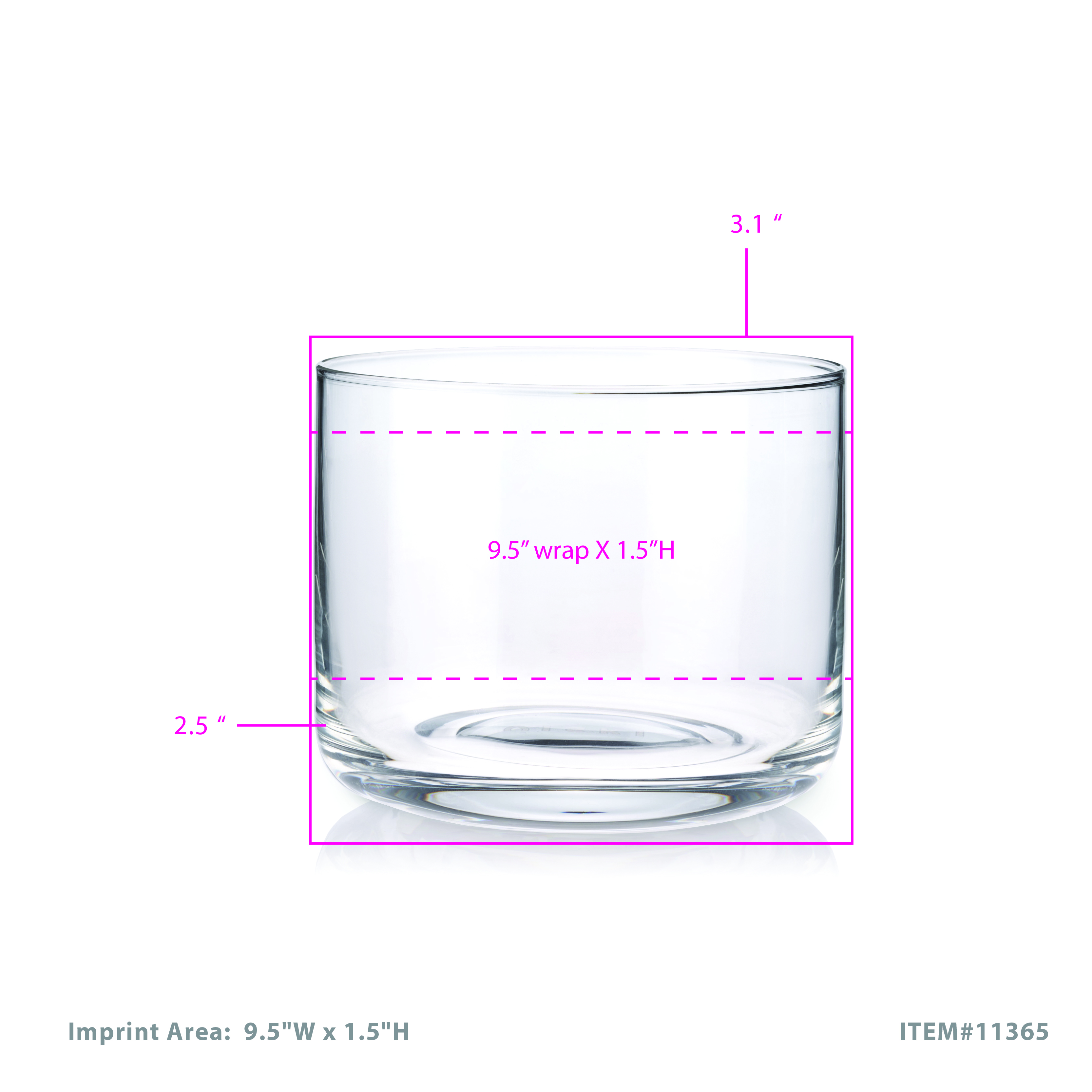 Viski® Raye Crystal Negroni Glass, set of 4 5