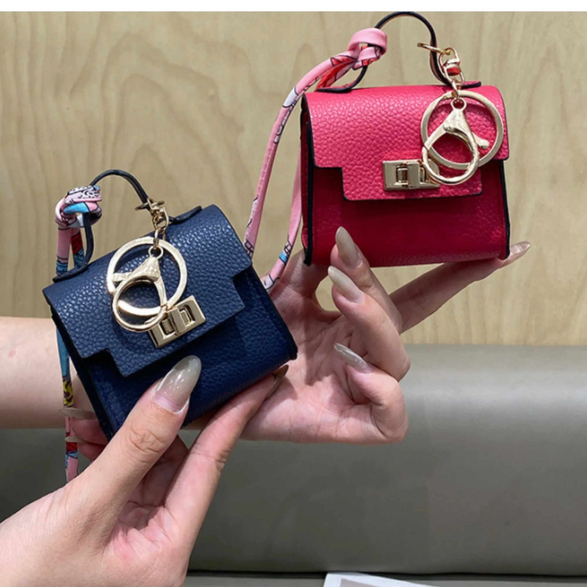 Mini Pouch Keychain Bag Pendant Earphone Case 2