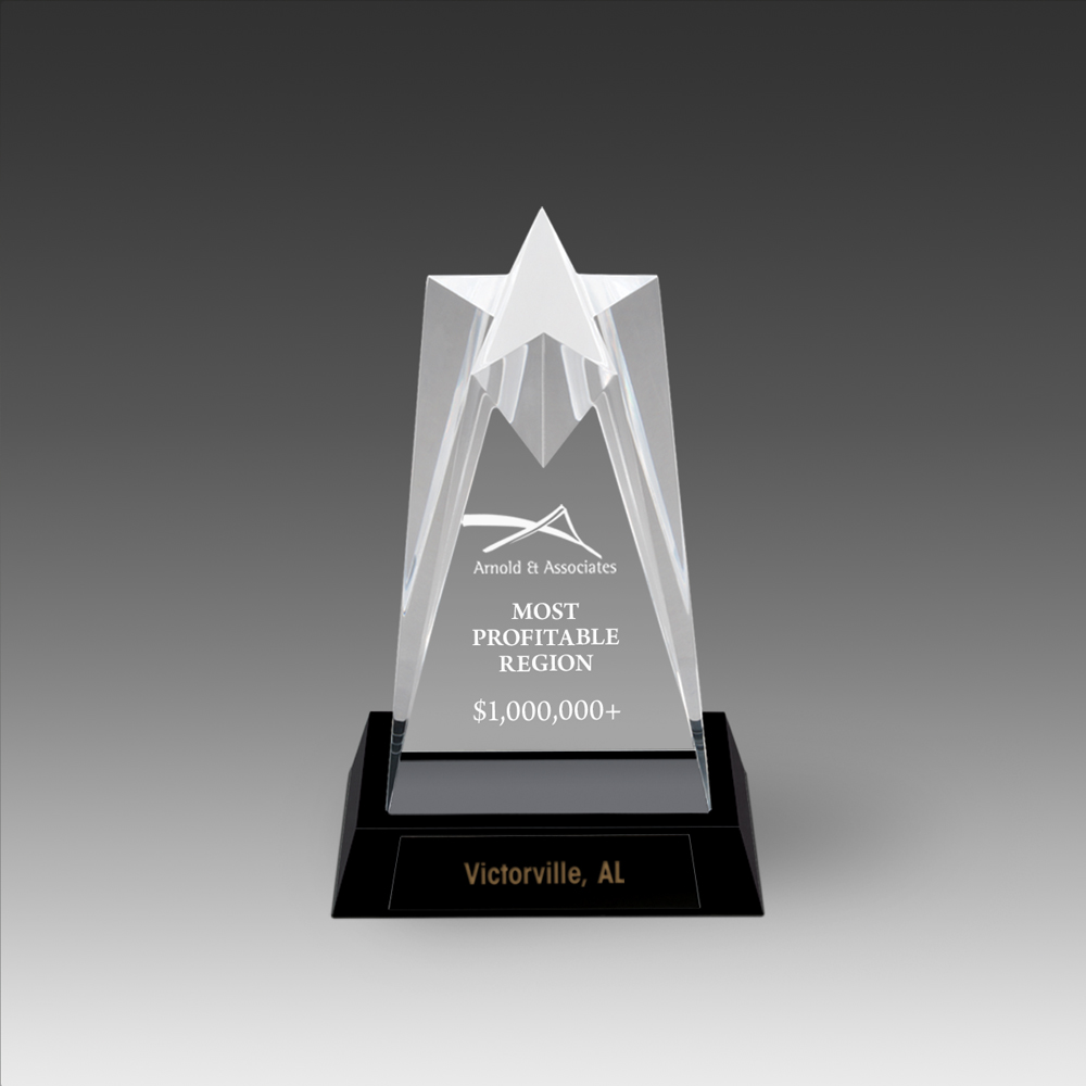 Star Tower Sculptured Star Award (3"x6"x2") 2