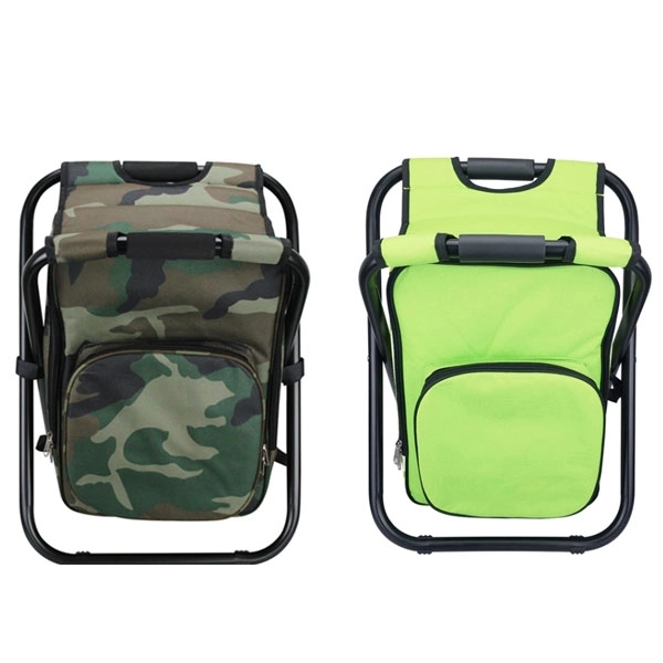 Portable Folding Fishing Chair Stool Cooler Backpack 2