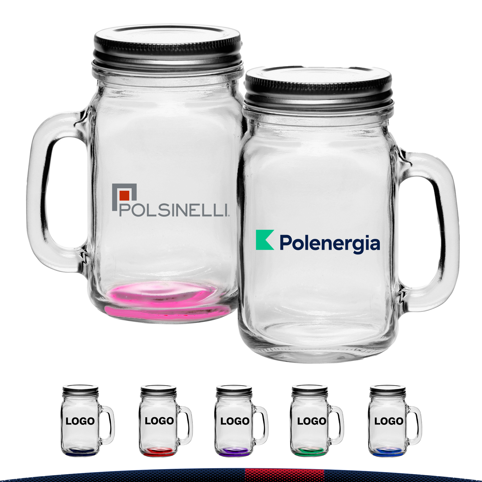 16 oz. Glass Jars with Lids 9