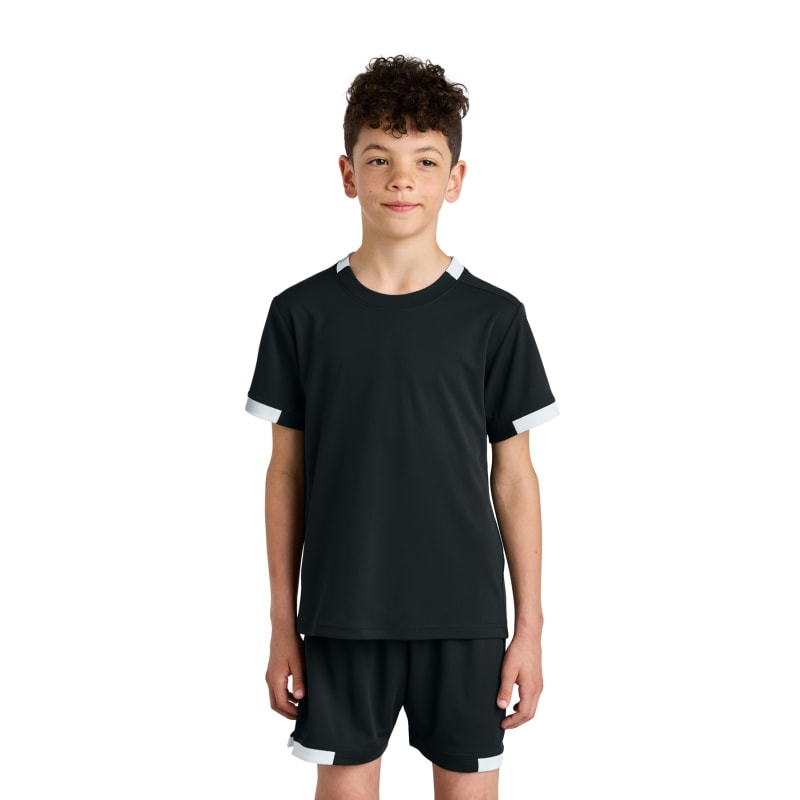 Sport-Tek Youth Club Short Sleeve Crew 6