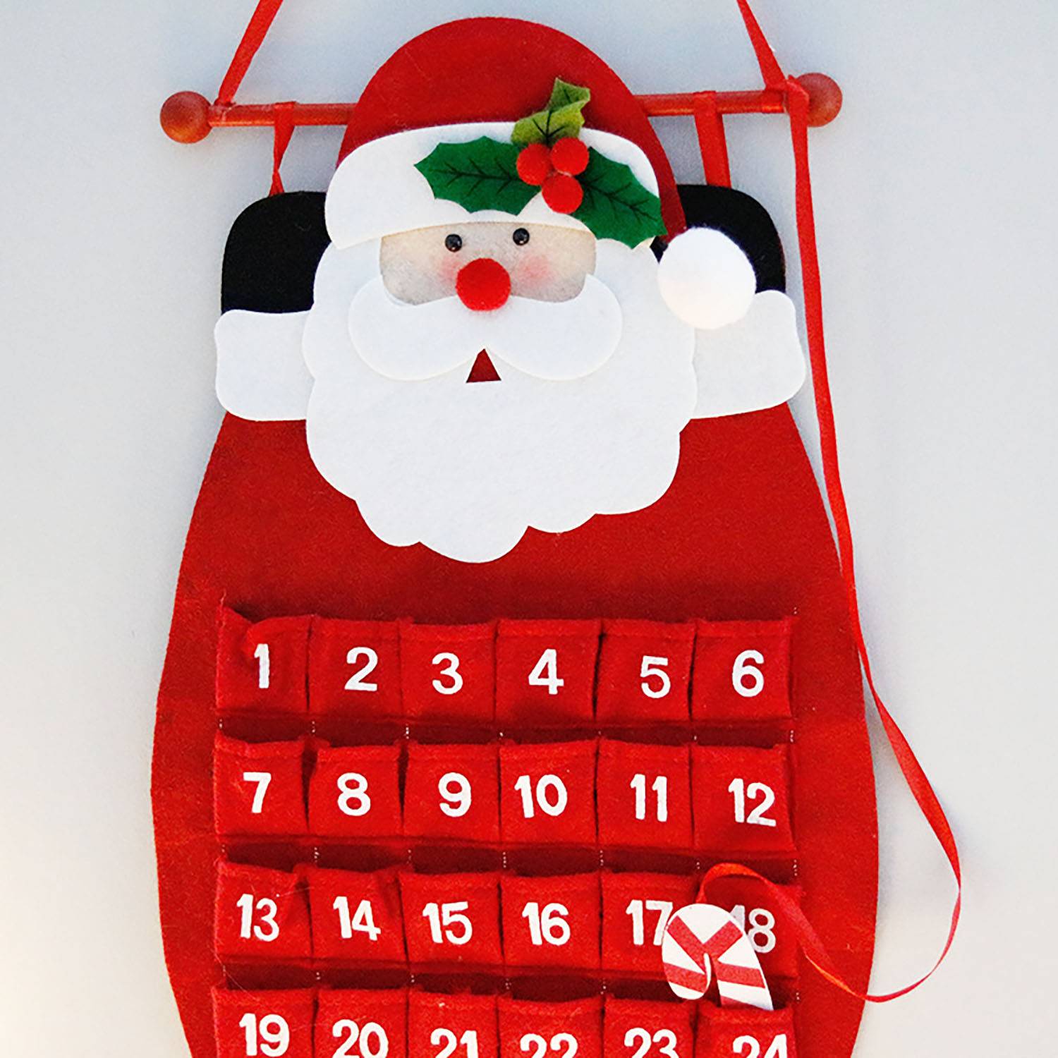 Felt Christmas Countdown Calendar Flag 6