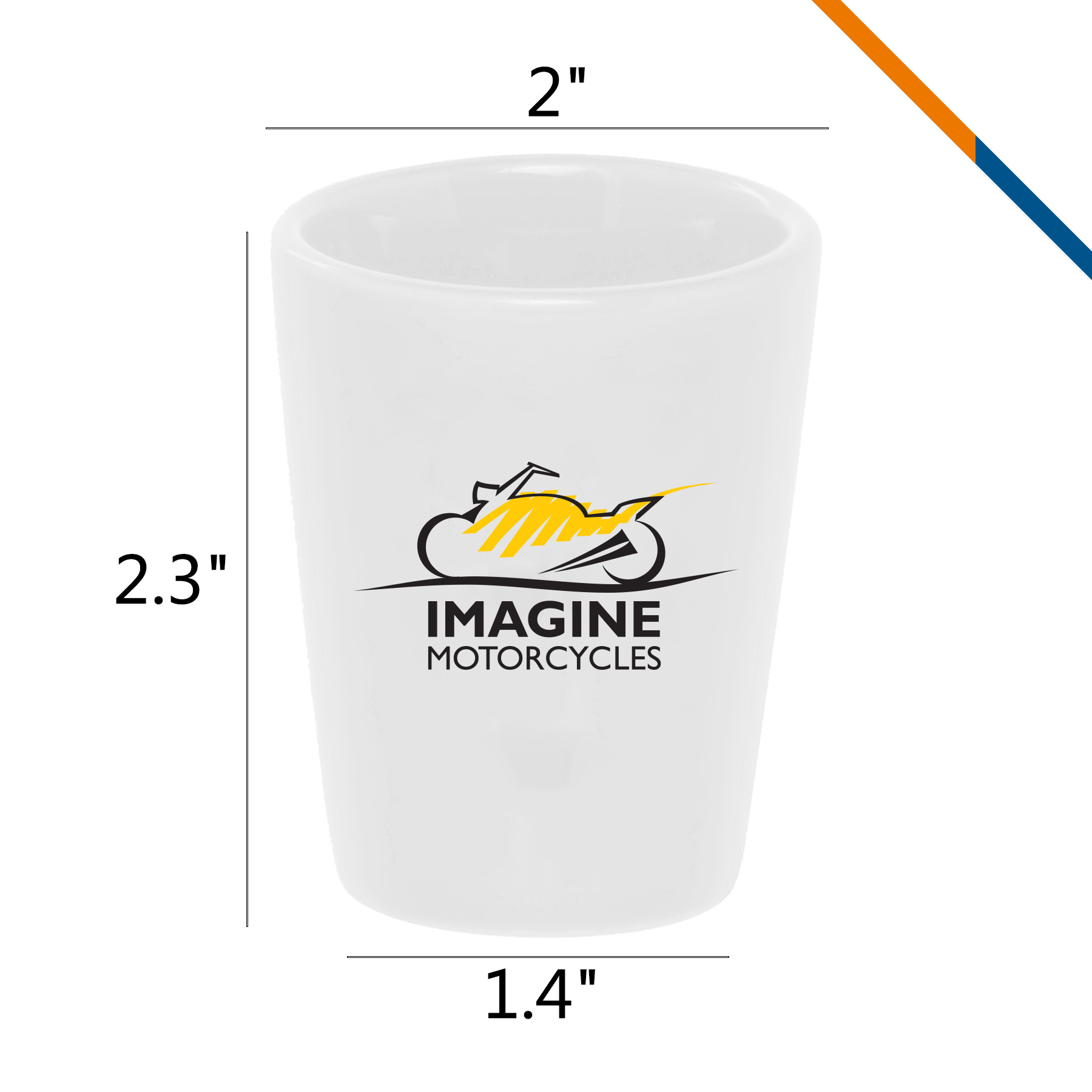 Ravic Ceramic Shot Glasses - 2 OZ. 5