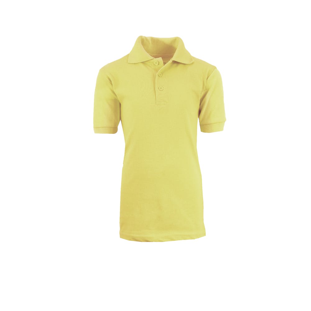 Boys' School Uniform Polo Shirts - Size 8 Yellow 1