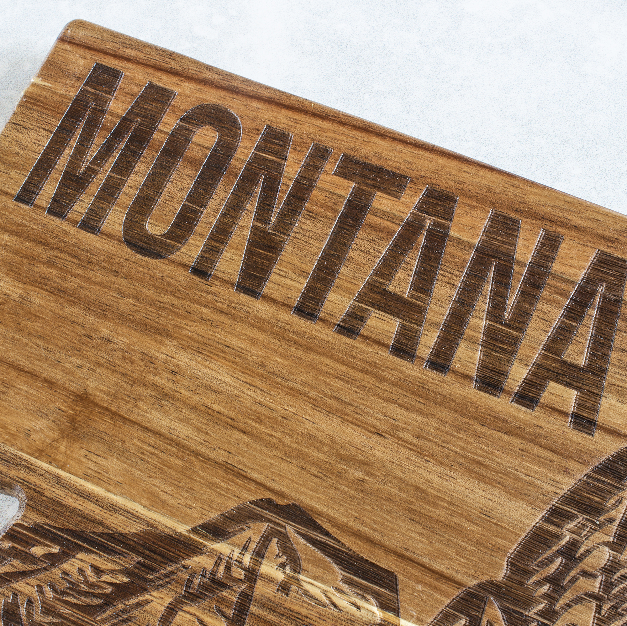 Rock & Branch® Origins Series Montana State Shaped Cutting and Serving Board 6