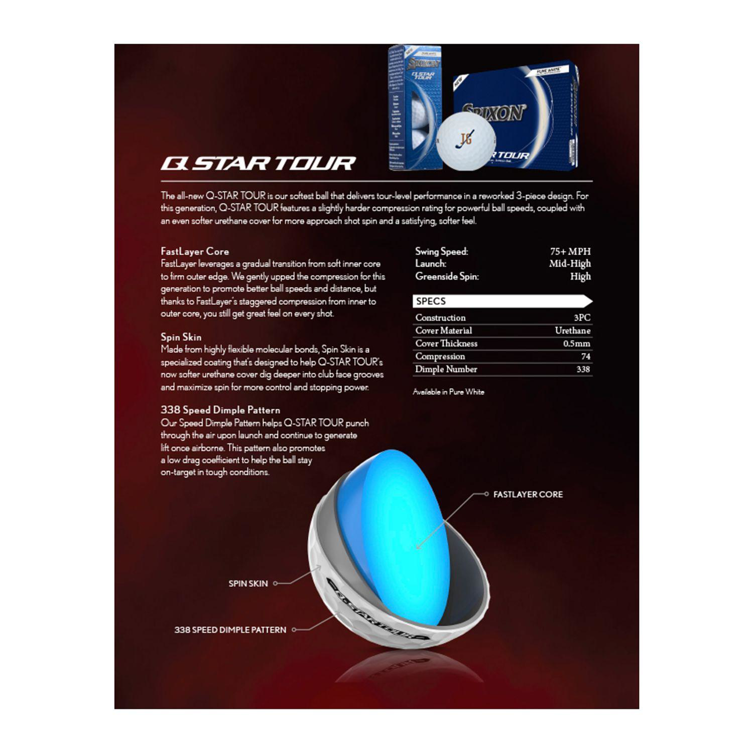 Srixon® 12 Pack Q-STAR TOUR Golf Balls 2