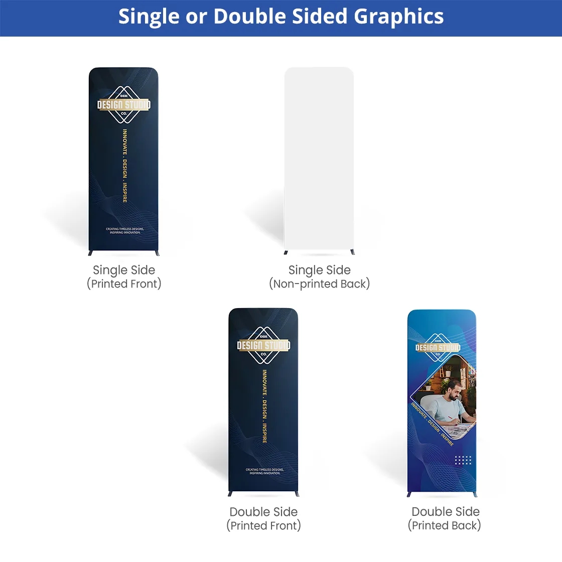 16.4x10ft Magnetic Modular Fabric Displays - U Shape Curved 12
