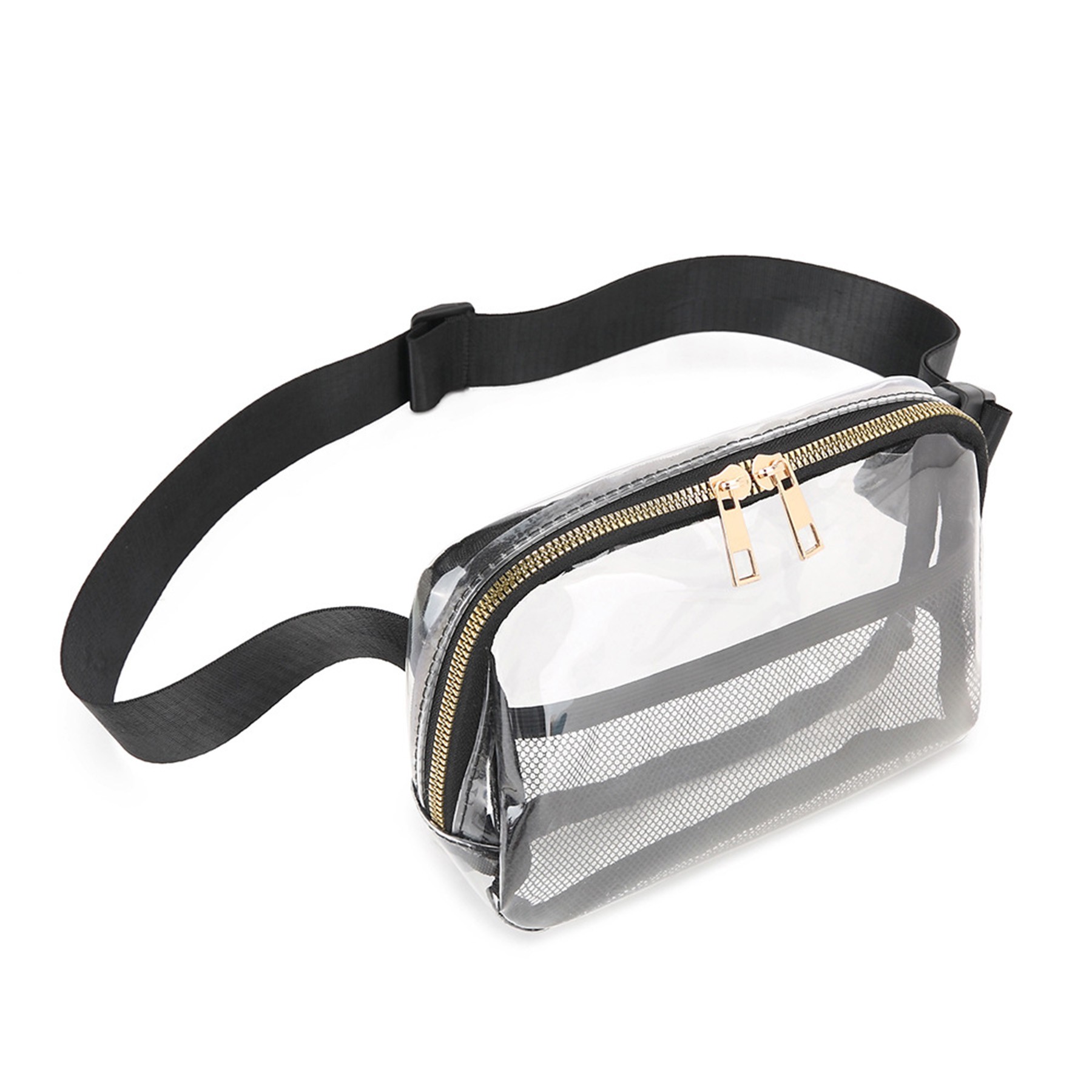 Clear PVC Quilted Purse Stadium Approved Crossbody Bag 2