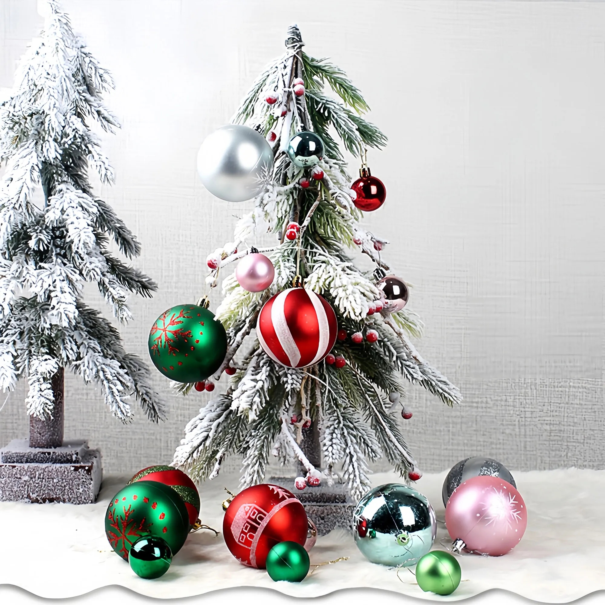 Premium Christmas Bauble Set With Unique Designs 17