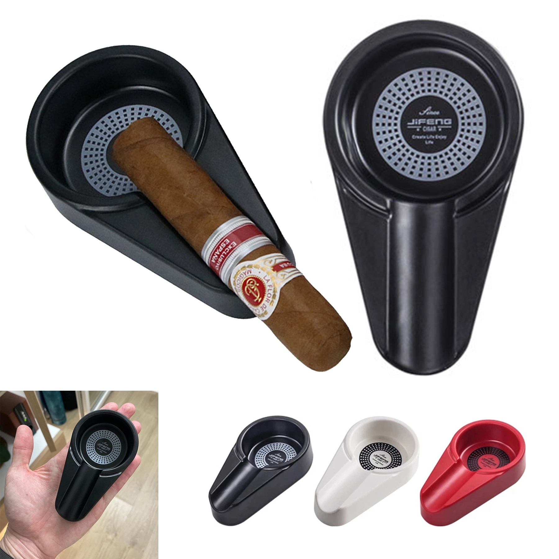 Cigar Ashtray Travel Portable Ash Tray for Cigarettes 1