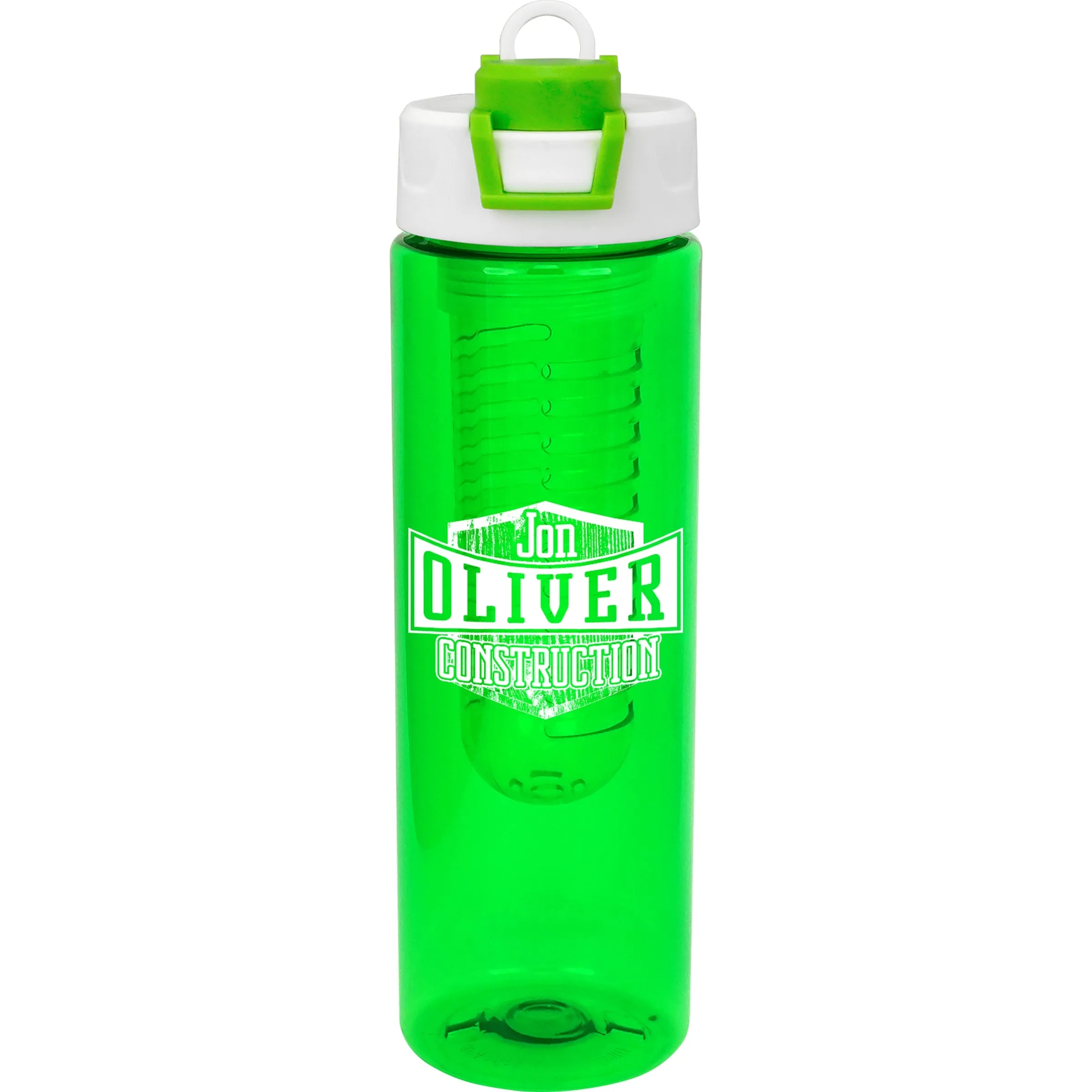 Two Tone Pop Up 24 oz. Colorful Bottle with Infuser 13
