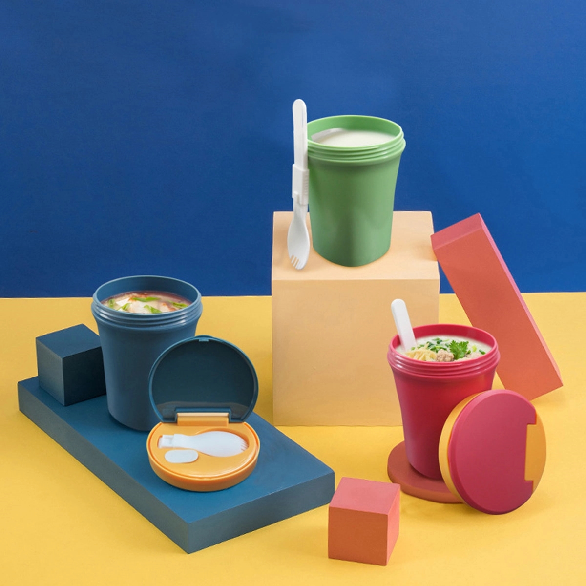 Sealed Soup Cup With Spoon 4