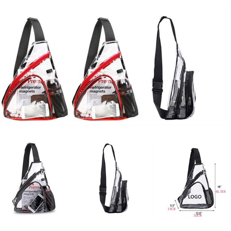 Clear PVC Shoulder Bag Crossbody Backpack