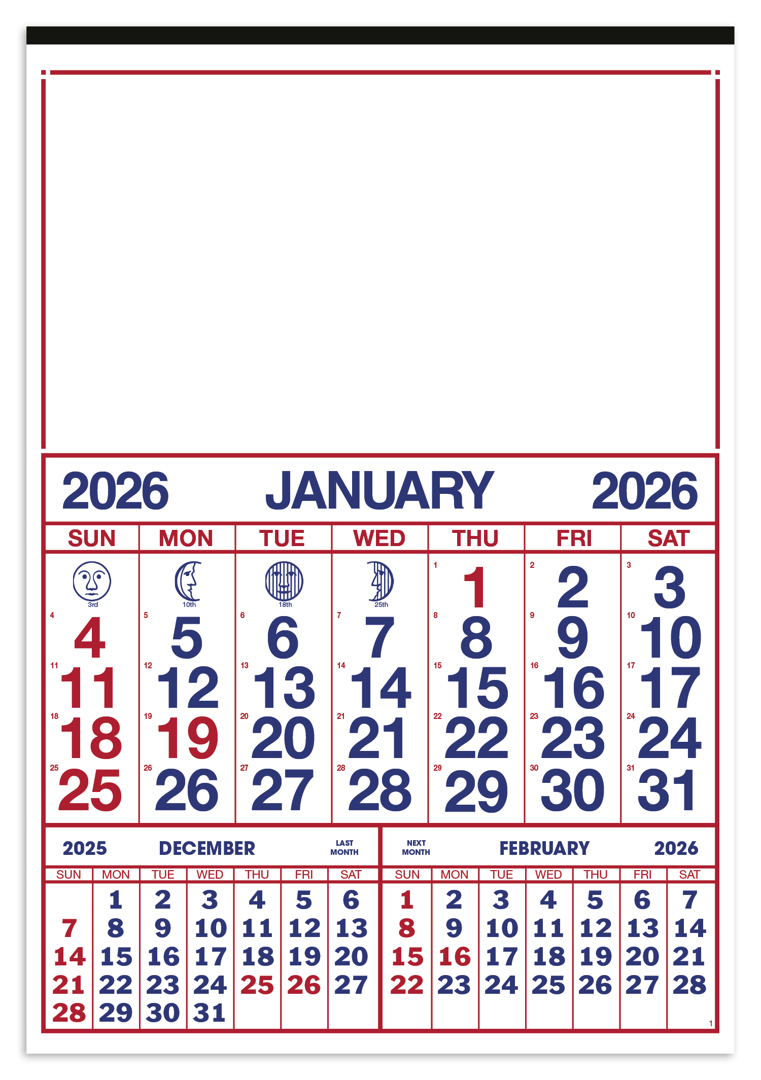 Skinner & Kennedy® Commercial 12-Sheet Calendar 2