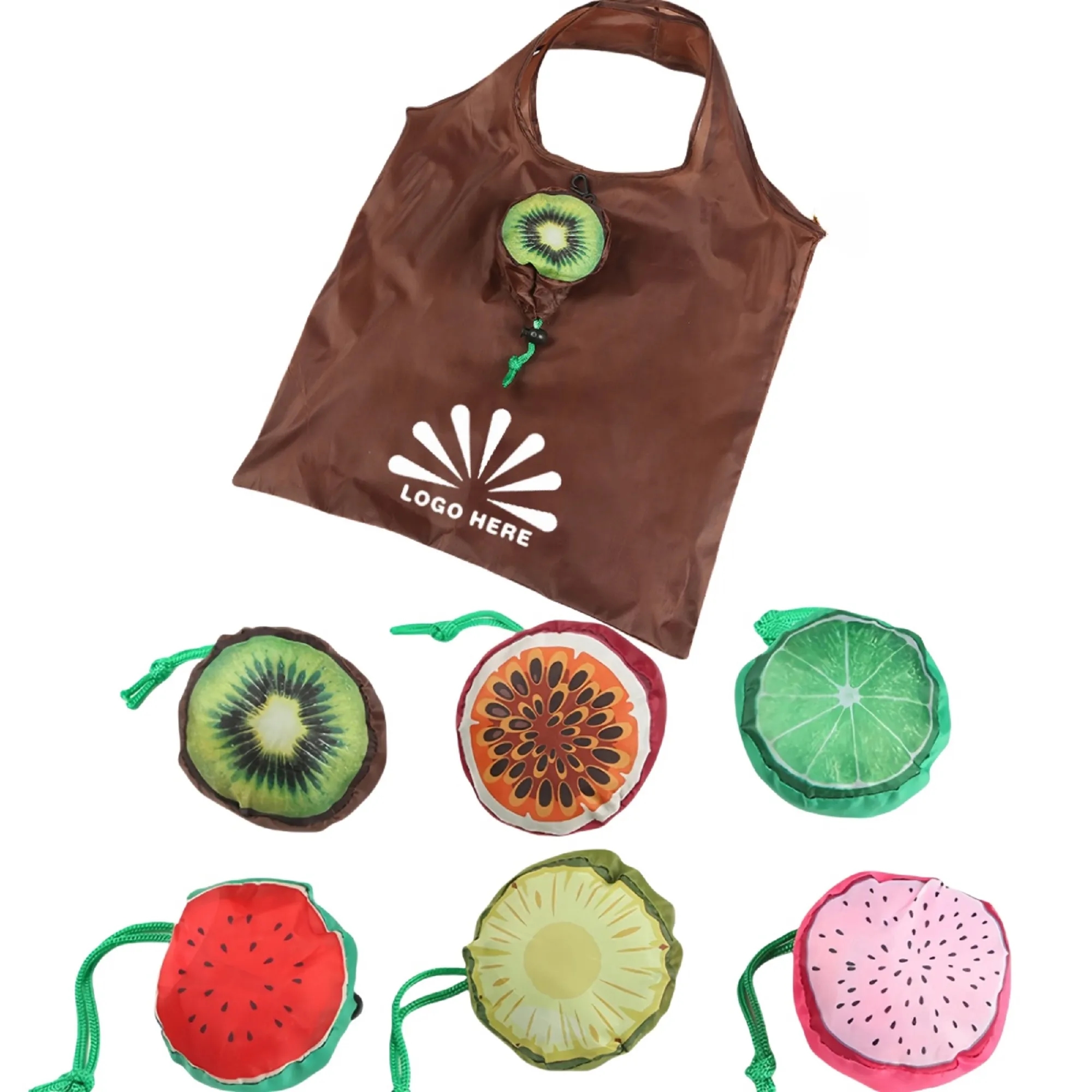Polyester Fruit Folding Shopping Bag
