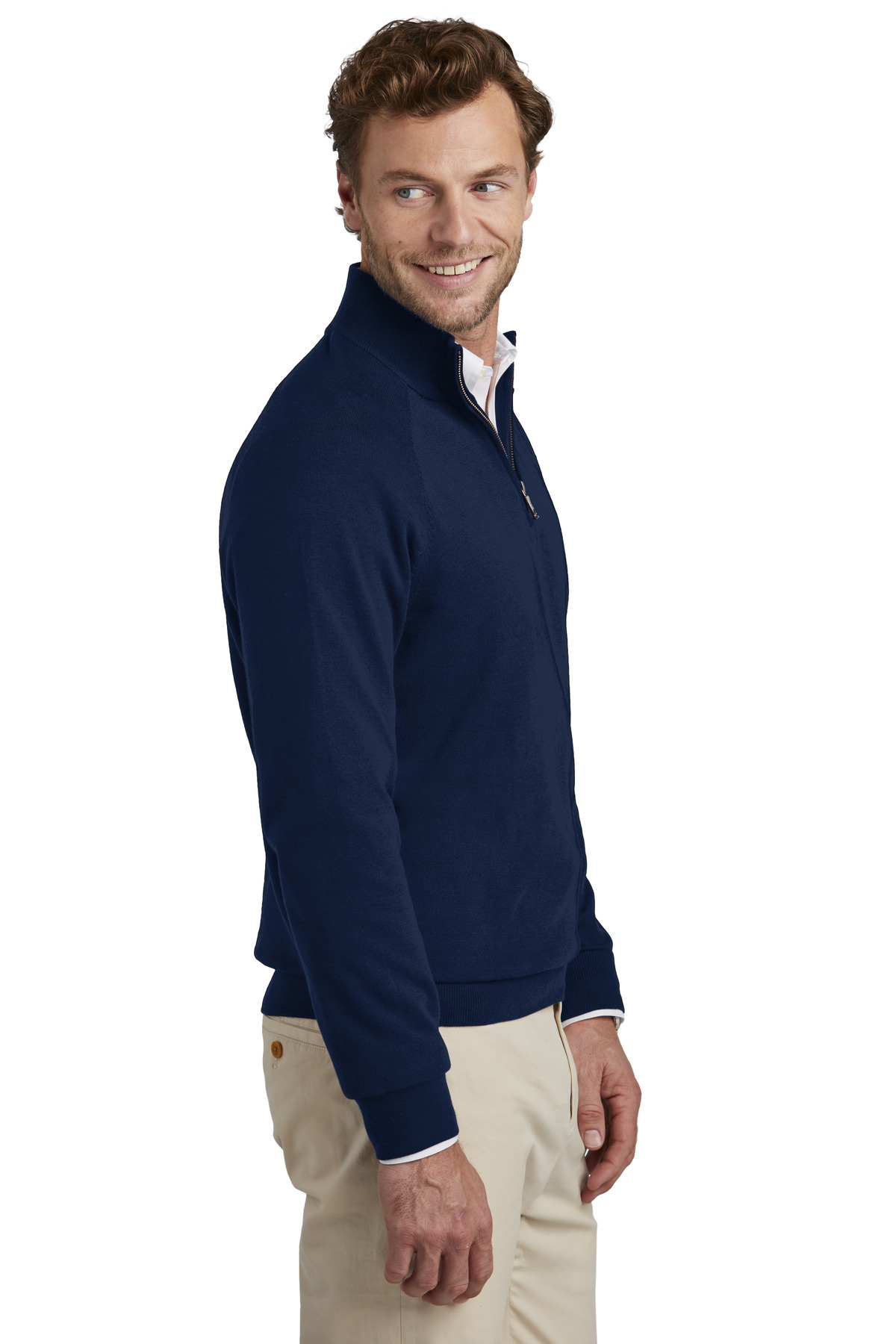 Brooks Brothers Cotton Stretch 1/4-Zip Sweater BB18402 10