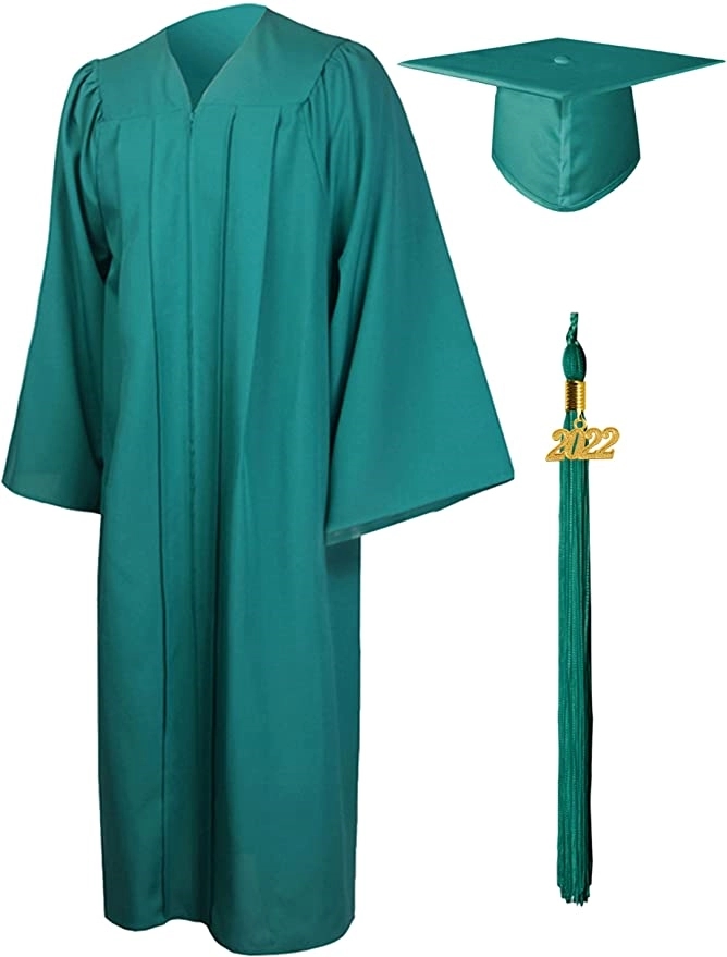 GradSeason Matte Graduation Gown Cap Tassel Set 2025 12