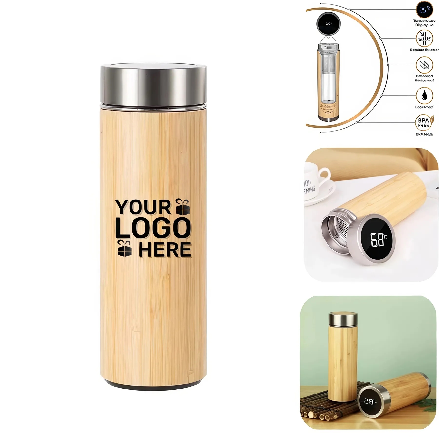 17oz Smart Bamboo Tumbler 3