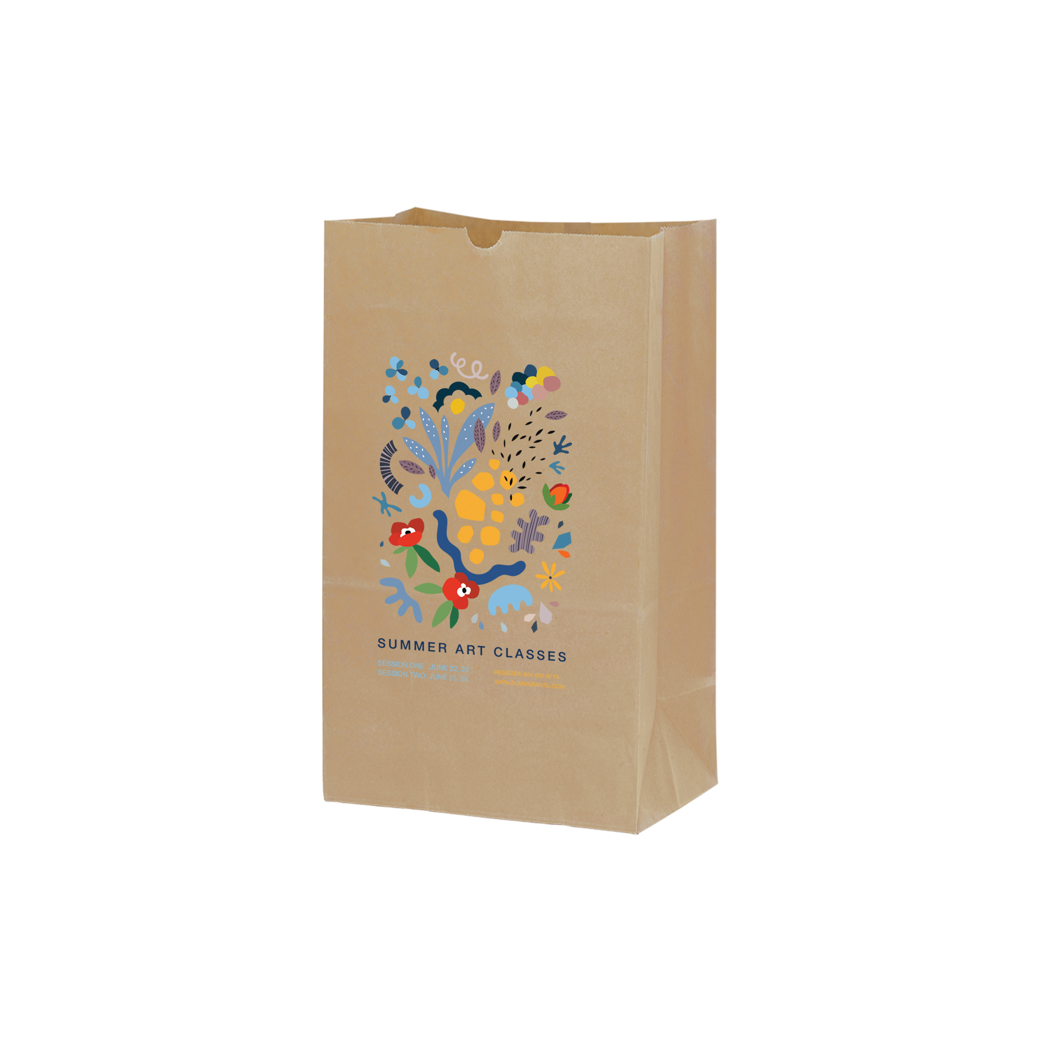 Grocery Bag - Natural Kraft 16# SOS 1