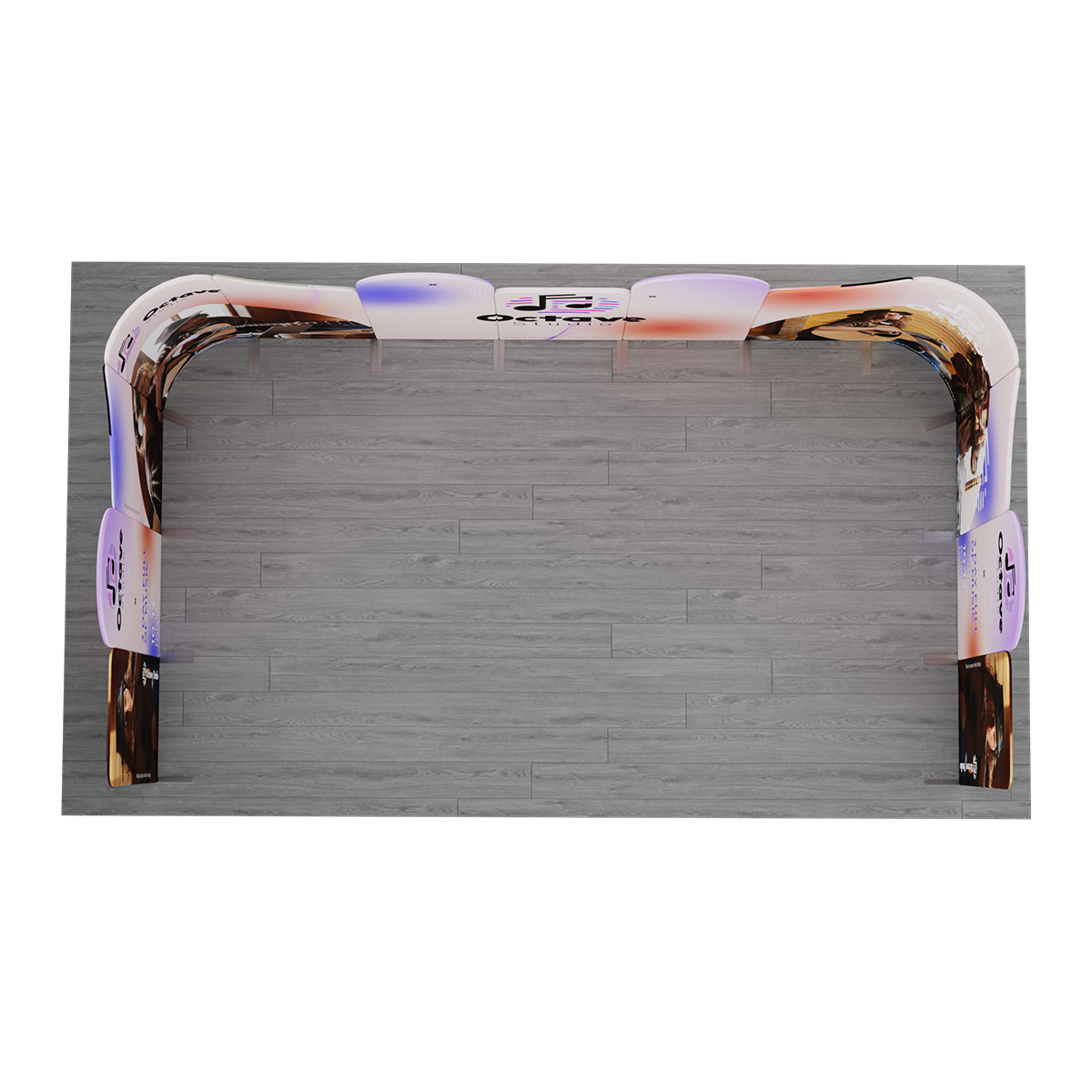 NEW MagLock 10'x20' Booth Fabric Display Kit C 2