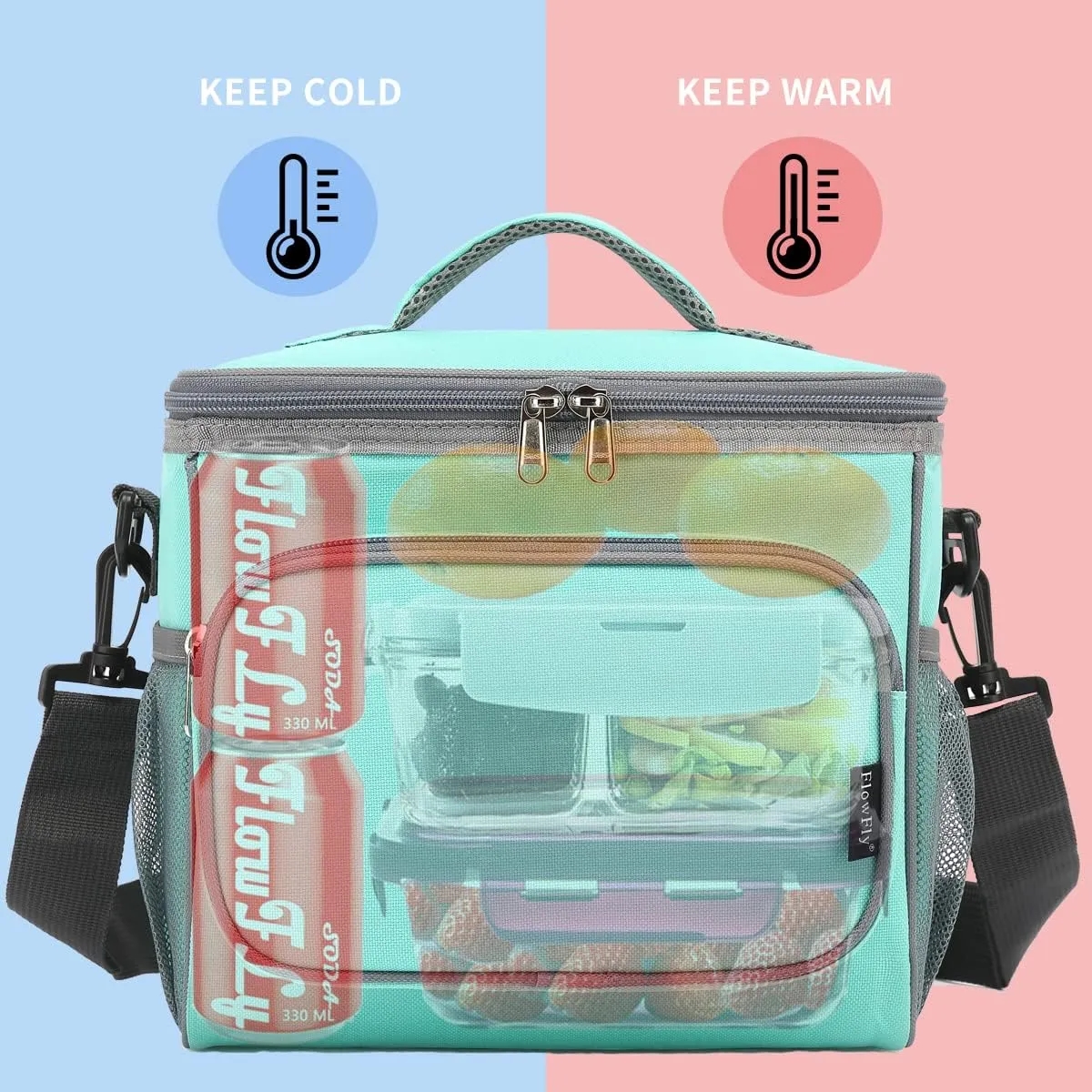 Oxford Cloth Insulation Picnic Lunch Bag 3