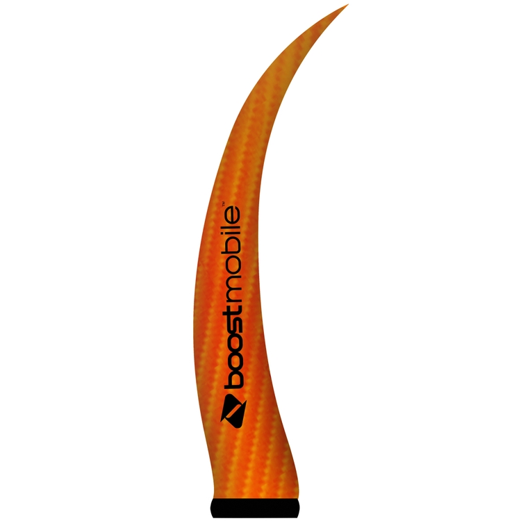 AirePin™ LED Inflatable Column, Horn_Orange Boost Mobile - 7.5'H 2
