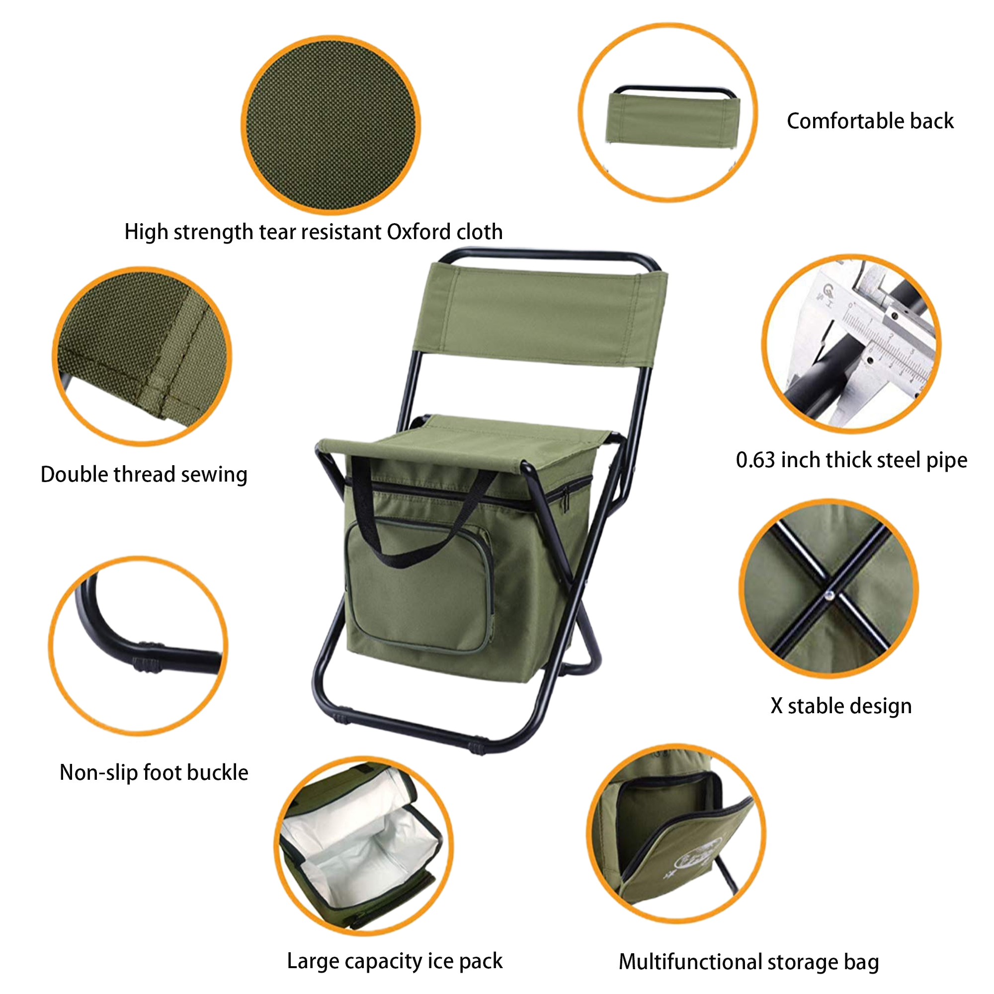 Portable Insulated Picnic Bag Chair 7