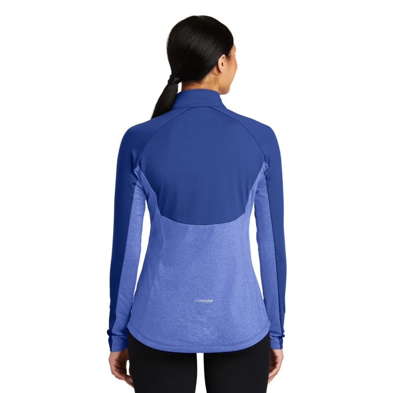 Sport-Tek Women's Sport-Wick Stretch Contrast 1/4-Zip Pullover. 8