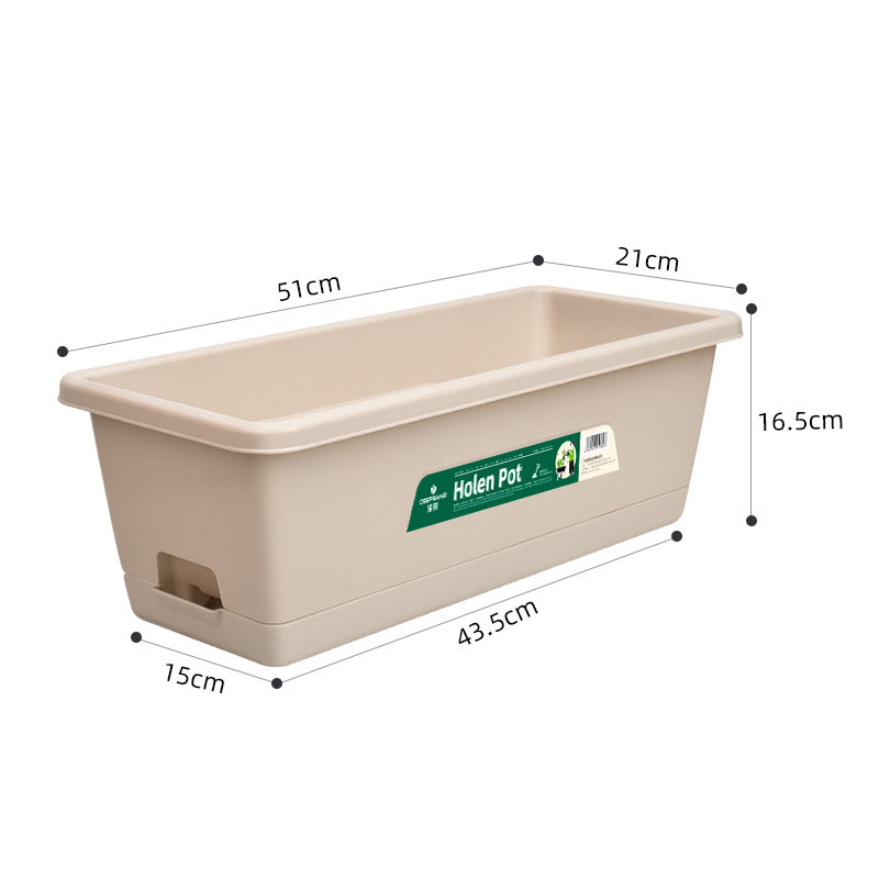 Plastic Rectangular Vegetable Plant Bowl 4