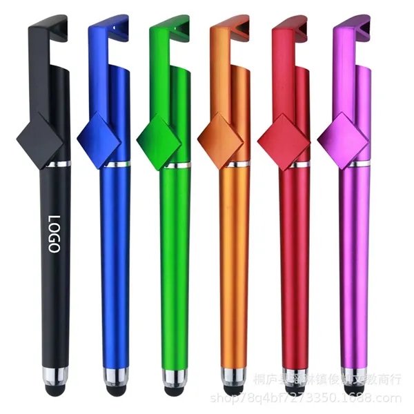 Stylus Ballpoint Pen With Phone Holder