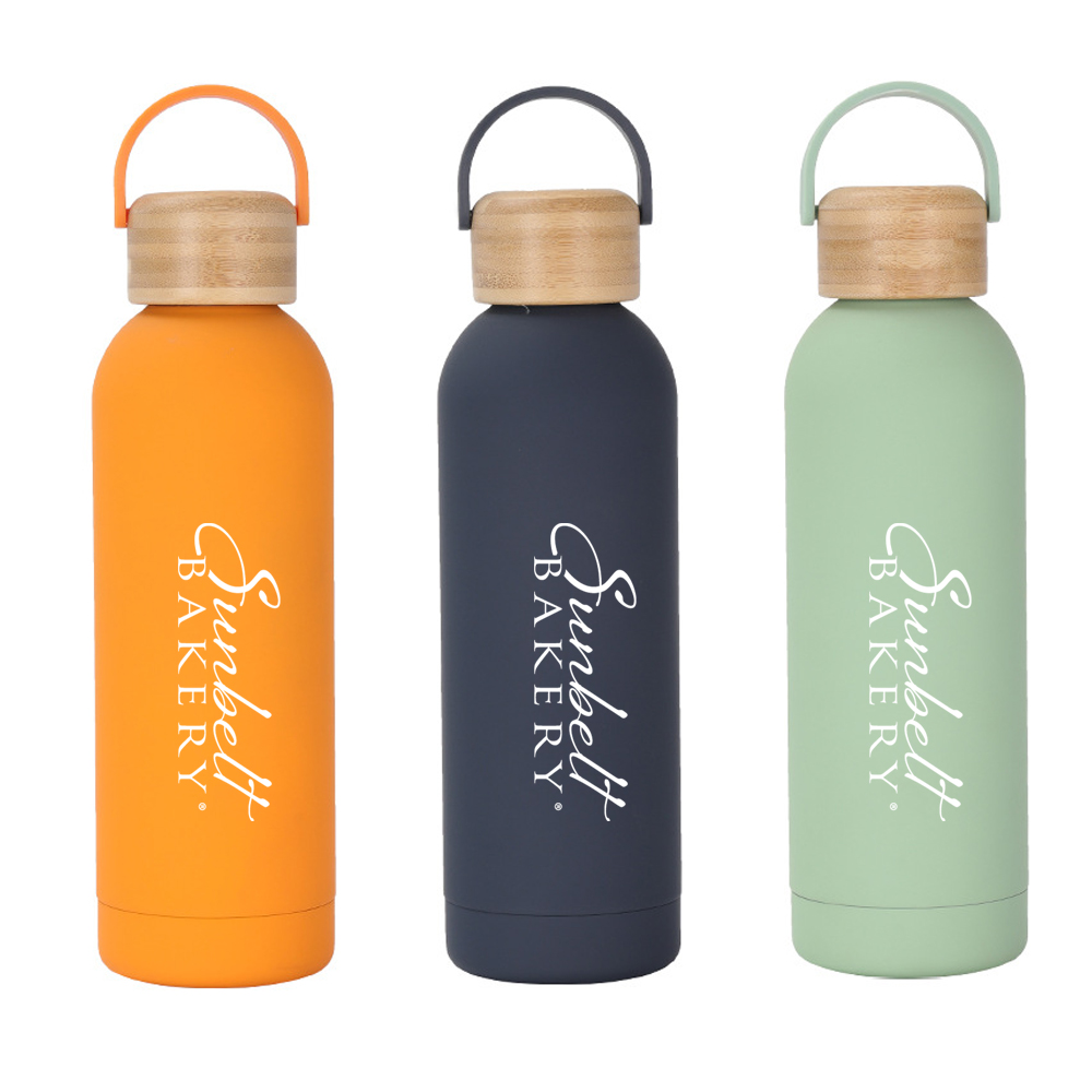 Double Wall Stainless Steel Water Bottle w/ Bamboo Lid 750 Ml, custom water bottle with logo imprint 11