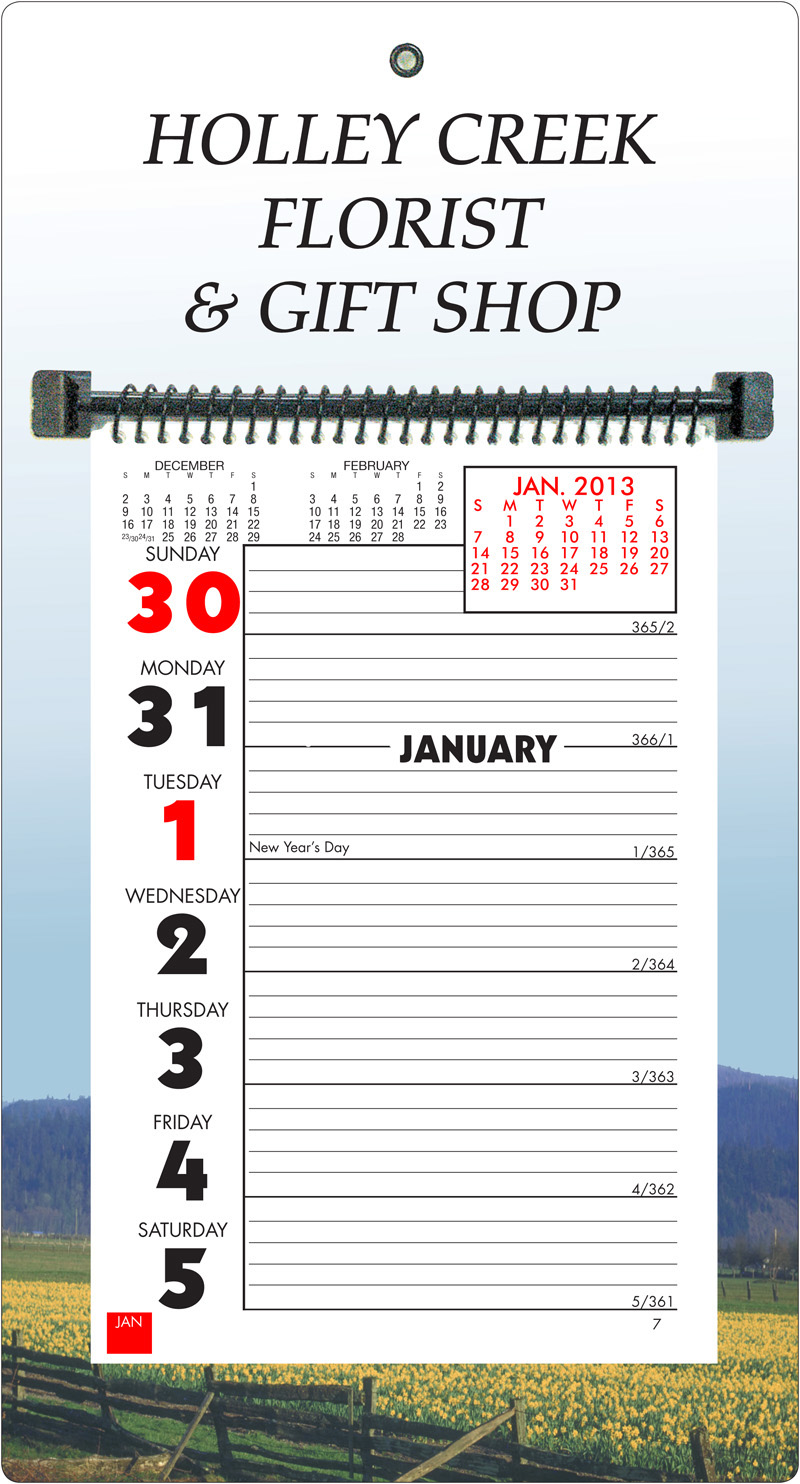 Stock Almanac Weekly Memo Wall Calendar Scenic